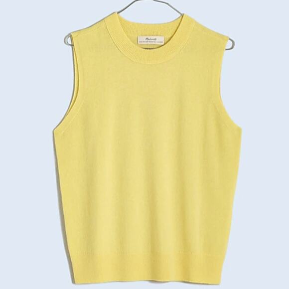 Madewell Sweaters - Madewell Responsible Cashmere Crewneck Sweater Vest NO055 Size XL $98
